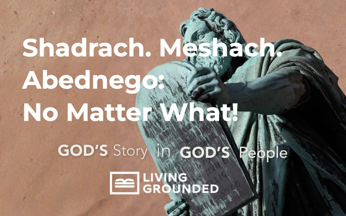 M Shadrach Raj Shadrach. Meshach. Abednego: No Matter What! – Living Grounded